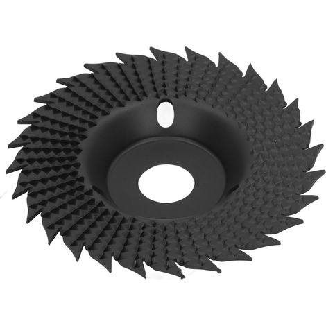 Disque à meuler pour meuleuse d'angle, en acier inoxydable, pour le polissage et le façonnage en arc, idéal pour le travail du bois (noir). (1/5)