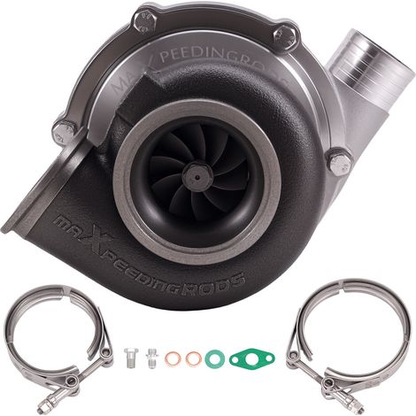 GT3076R GT3037 Ceramic Dual Ball Bearing Billet Turbo Compressor 0.63 AR V-Band (1/5)