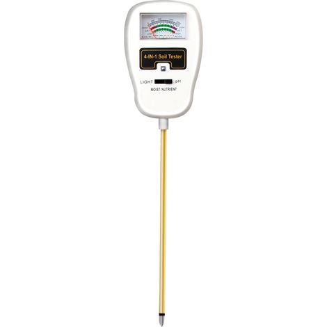 4-in-1 Faltbarer 90°-Bodentester: Feuchtigkeit, Licht, pH-Wert, Nährstoffe, Gartenwerkzeug für Topfpflanzen und Anbau