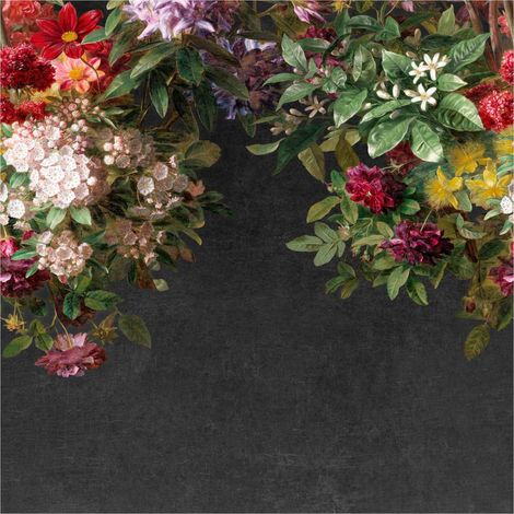 Fototapete 361018 Vliestapete Blumen Floral 212 x 265 cm Rasch Selection Schwarz (1/4)