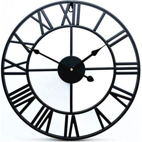 Horloge Murale Vintage, Horloge Murale en Métal de 40 cm 3D Murale Industrielle Horloge Murale Vintage, Horloge Moderne pour Décoration de Salon(batterie non incluse) (1/5)