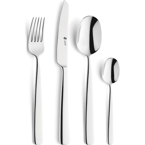Lot de 24 Couverts pour 6 Personnes en Acier Inoxydable Poli Brillant et Passe au Lave-Vaisselle (1/5)