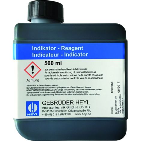 BWT Indikatorlösung 500ml 1,0 Grad dH für Testomat F Bob, 11984