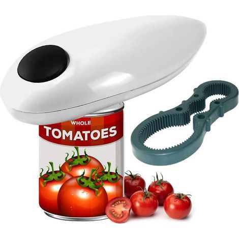 Ouvre-boîte électrique automatique pour personnes âgées – Lame cachée pour sécurité – Coupe à 360° – Ouverture facile de canettes (1/3)