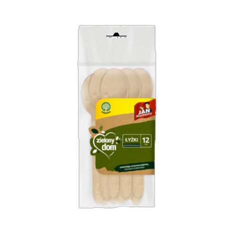 Set di 12 cucchiai di legno ecologici Jan Niezbędny
