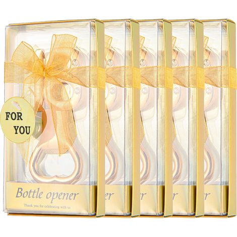 Ouvre-bouteille en alliage 18 ans Lot de 5 Décapsuleur anniversaire mariage souvenir cadeau invités décoration fête élégant durable (1/5)