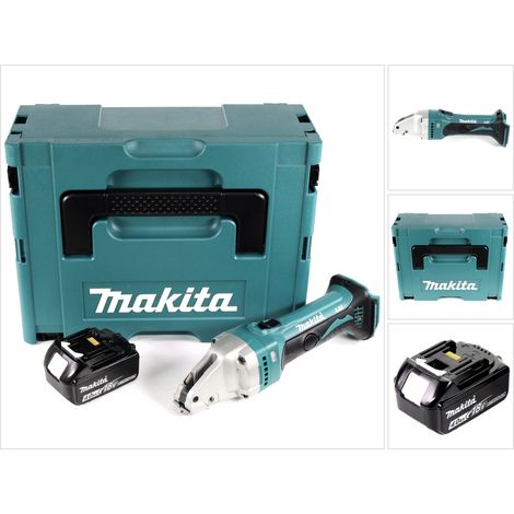 Makita DJS 161 M1J 18 V Li-Ion Akku Blechschere im Makpac + 1 x 4,0 Ah Akku - ohne Ladegerät