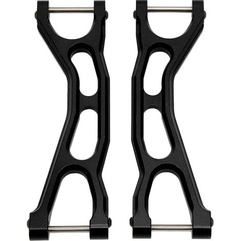 Lot de 2 bras de suspension supérieurs avant et arrière en métal pour voitures RC TRAXXAS 1/5 (pièces de rechange noires) (1/5)