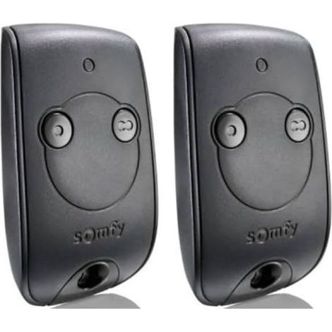 Somfy 1841026 - Télécommande Keytis RTS 2 canaux pour contrôler 2 Moteurs RTS de portails et Portes de Garage (Lot de 2) (1/4)