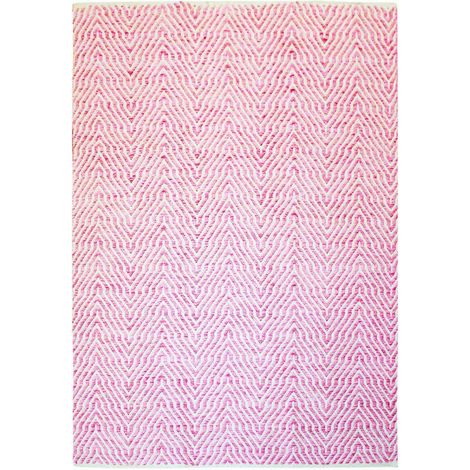 Tapis fait main rose 410 appetizer - 80 x 150 cm