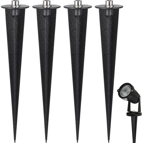 8 Piquet Sol, Acier, 16,5 Cm, Résistant Intempéries, Piquet Lumière, Jardin, Allée (1/5)