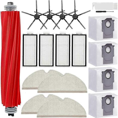 Pour aspirateur Max Max+ Brosse latérale principale Filtre HEPA Lingette Sacs à poussière Pièces (1/5)