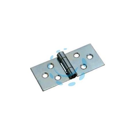 CERNIERE RETTANGOLARI PESANTI CON PERNO FISSO ART.126 - mm.37x75,5x2 spess.