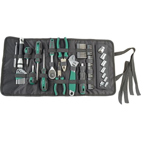 Bolsa de rollo de herramientas de 65 piezas Brüder Mannesmann (1/3)