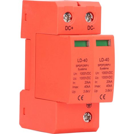 Überspannungsschutz 1000V DC 20-40kA 2P PC elektrischer Überspannungsschutz (1/5)