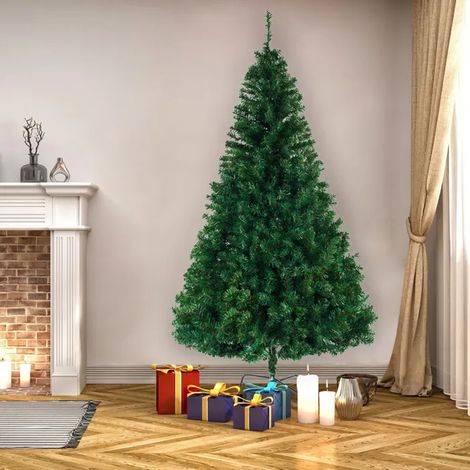 Sapin de Noël 1138 branches- 240 cm - Sapin Artificiel de Noël avec Support Metal, Vert (1/5)