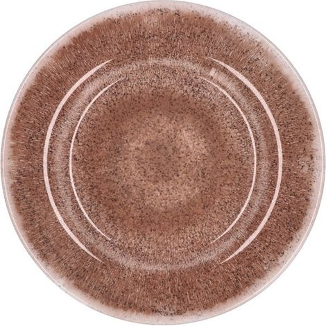 Ad Trend Piatto Frutta in Melamina D 24 Cm H 3 Cm Terra