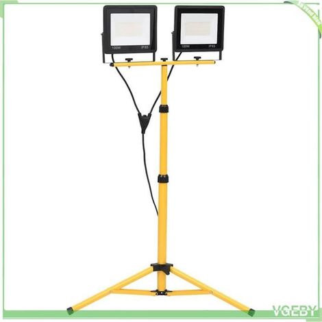 Projecteur à LED avec trépied - 149657 - 2x100 W - 14 000 lm - Trépied réglable (1/5)