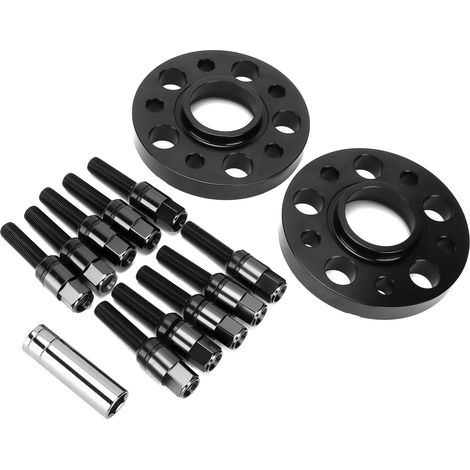 Kit 4 Entretoises de Roue 20mm pour Mercedes Classe CL W215 W216 CL500 CL600 AMG 2000-2011 - Noir, Adaptateur Écarteur Jante (1/5)