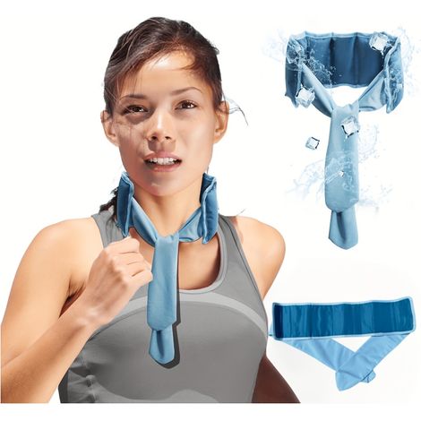 Bandau cou rafraîchissant absorbant, un essentiel de refroidissement pour le sport (1/4)