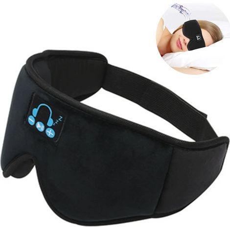 Bluetooth-Schlafkopfhörer mit weichem Kopfband für Musik und Sport, ideal für Seitenschläfer, Geburtstagsgeschenk für Männer und Frauen, schwarz (1/5)