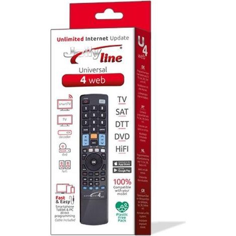 Gbs electronics mando a distancia universal 4 web negro - 3088