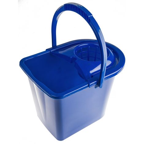 Seau à lessiver en Plastique Bleu avec poignée, 12L ( Prix pour 1 )