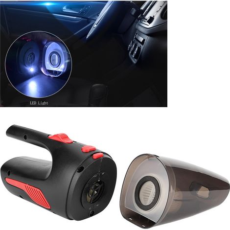 Aspirateur de voiture sans fil 120 W 4000 Pa rechargeable, double usage (eau et poussière), avec collecteur de poussière (noir) (1/5)