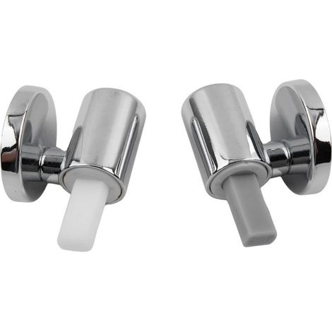 Lot de 2 Kit de Fixation pour abattant WC Traditionnel et Contemporain avec charnières à Fermeture Douce à dégagement Rapide, Charnières de Fixation supérieure, Kit de Remplacement pour WC (1/5)