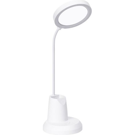 Lampe De Bureau Rechargeable - LED Ajustable - 3 Modes D'éclairage - Collier De Cygne Flexible - Pour Bureau Maison Et Étude (1/5)