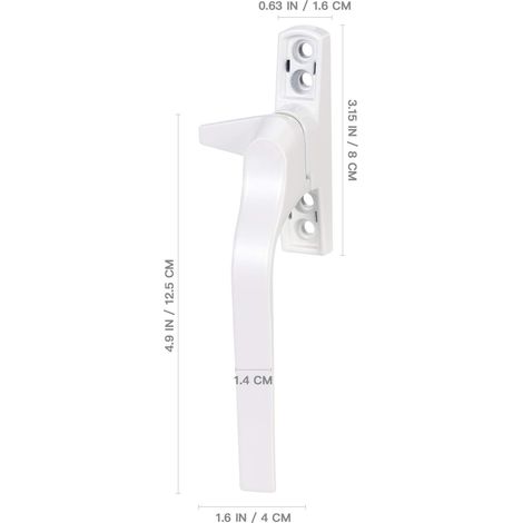 Door And Window Handle Portable One Point 7 Words Metal External Flat Window Buckle Window Handle Lock (1/5)