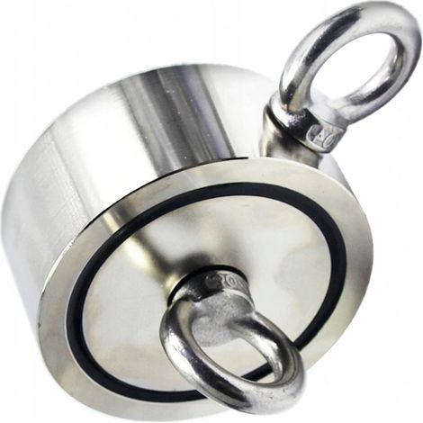 Soporte magnético de imán de neodimio PARA búsqueda de 350 kg + cuerda KD10419 (1/5)