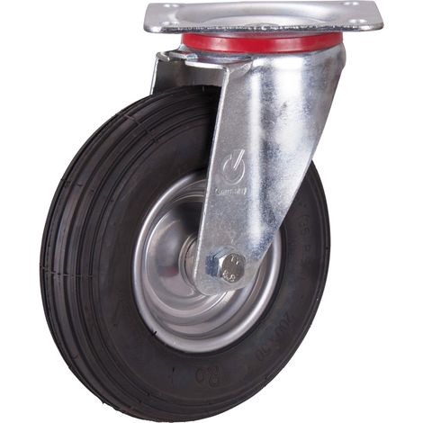 VARIOfit Lenkrolle mit Luftreifen 200 x 50 mm schwarz (1/3)