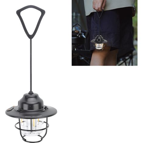 Campinglampe in Form eines Tannenzapfens, langlebige, wasserdichte LED-Stimmungsleuchte, schwarzes Retro-Nachtlicht (1/5)