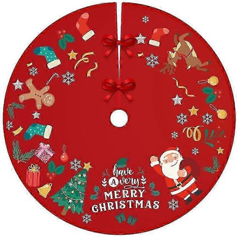 Jupe de tapis, tapis de sol, couverture d'extérieur, tapis de sol de Noël, décoration pour les fêtes à la maison et le Nouvel An (1/4)