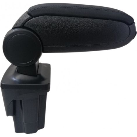 Nouvel accoudoir / repose-bras pour Seat Leon 1P (2005-2012) avec revêtement en simili cuir noir de luxe (cuir écologique).