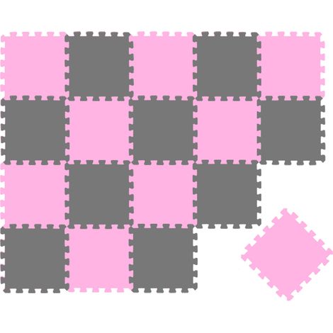 18 Teile Baby Kinder Puzzlematte ab Null - 30x30 Puzzle Spielmatte Krabbelmatte