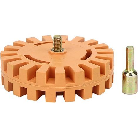 Disque de nettoyage pneumatique pour peinture et décalcomanies, gomme en caoutchouc de 4 pouces, 25 mm de diamètre (1/5)