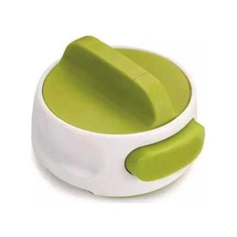 Abrelatas manual, Ergonómico, Reduce la fatiga de muñeca y dedos, Plástico, 6,7 x 6,2 x 4,8 cm, Adecuado para personas mayores, Verde (1/5)