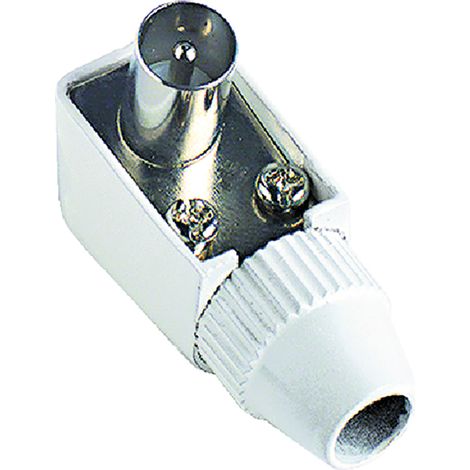 SPINA / PRESA TV COASSIALE A SQUADRA spina Ø mm 9,5 - blister- 10 pezzi  - METRONIC