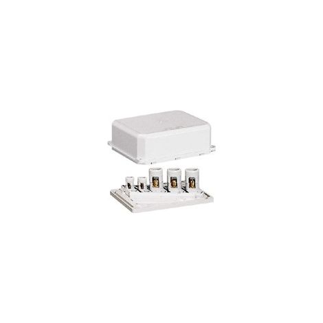 Legrand – Coffret matière moulée IP40 IK04 100x80x36mm pour bornes 6mm², 10mm², 16mm² – Capot enclipsable – SKU 34021