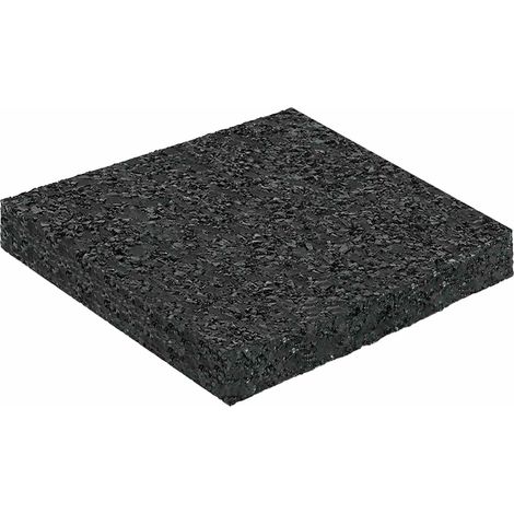 Rubber Granulate Patio Pad Black 9 x 9 x 1 cm Rubber vidaXL