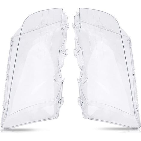 par de cubiertas para faros delanteros (derecho e izquierdo), carcasa transparente de 15 x 7 pulgadas para faros delanteros de BMW Serie 3 E46 de 4 puertas (1998-2001).