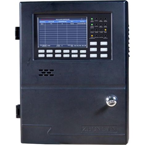 Détecteur de gaz Multi-gaz Contrôleur d'alarme de gaz S8200, Alarme sonore et Lumineuse, Panneau de contrôle de détecteur de gaz multicanal (1/5)