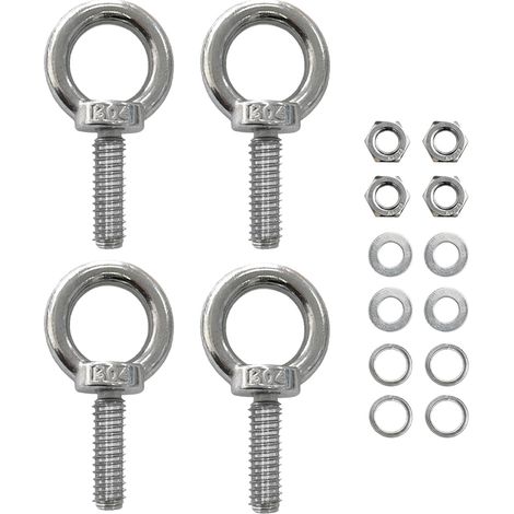 Boulon À Anneau M10 - Lot De 4 - Acier Inoxydable 304 - Levage Et Fixation - Extérieur Et Intérieur - 30mm (1/5)