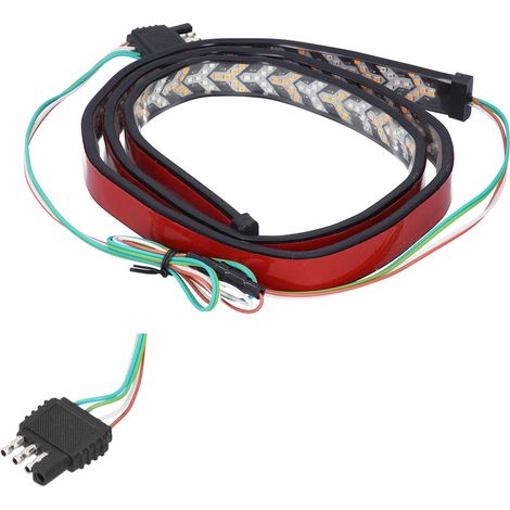 Barre lumineuse de hayon 60in pour camion, double couleur, connecteur 4 broches, étanche IP67, compatible Ford (1/5)