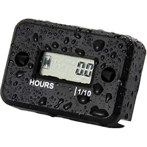 Compteur d'heures induction étanche pour moto, motocross, motoneige, motocross Noir (1/5)