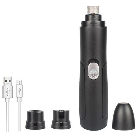 Meuleuse a Ongles pour Animaux de Compagnie, Tondeuse a Ongles Électrique Ultra-Silencieuse pour Chiens Meuleuse a Griffes Rechargeable pour Animaux Domestiques H688 (1/5)