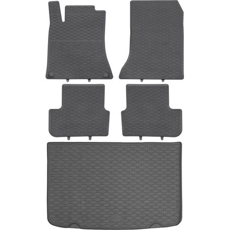 Juego de alfombrillas de goma para coche y maletero para Mercedes Clase A W176 Hatchback (09.2012-04.2018).