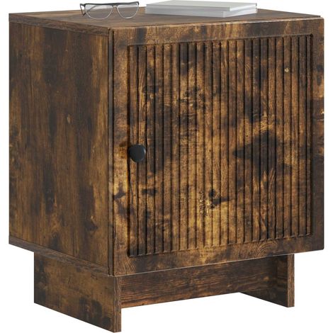 Maison Exclusive - Nachttisch Geräucherte Eiche 43 x 34,5 x 50 cm